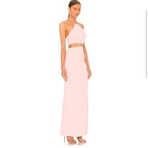 Alice and Olivia pink cut out dress